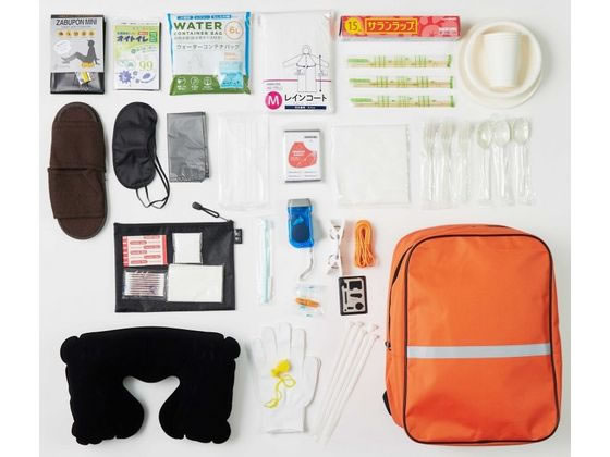 【お取り寄せ】和弘プラスチック工業 防災リュック 33点セット jetprice-10738517 JET PRICE サンプル画像2