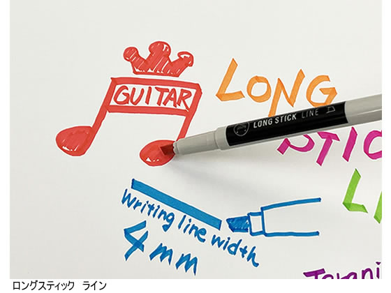 【お取り寄せ】寺西化学 ギター ロングスティック ライン レッド LSLM-T2 赤 レッド系 水性ペン 水性マーカー