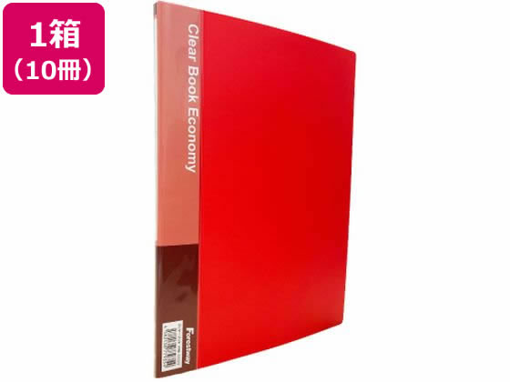 【商品説明】フォーレストオリジナル製品【仕様】●表紙色：赤●サイズ：A4タテ●外寸法：縦307×横237mm●背幅：10mm●ポケット枚数：10枚●中紙：なし●材質：表紙／ポリプロピレン●背見出し紙差替え可能●注文単位：1箱（10冊）【備考...
