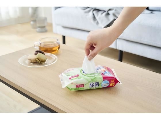 アイリスオーヤマ 除菌ができるウェットティッシュ ノンアルコールタイプ 60枚3P 除菌シート 大量 手拭き ウェット ティシュ 使いきりタイプ ウェットティッシュ