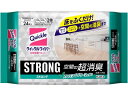 KAO クイックルワイパー 立体吸着ウエットシート ストロング超消臭 24枚入 クイックルワイパー 取替えシート フローリングクリーナー 清掃 掃除 洗剤