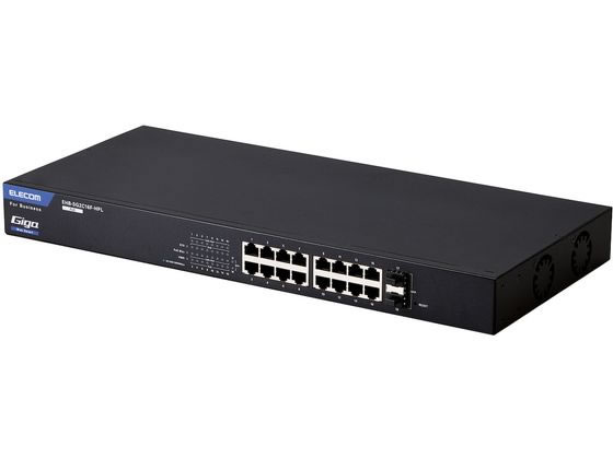 16端口 - 【お取り寄せ】エレコム 法人向け スイッチングハブ 16ポート EHB-SG2C16F-HPL スイッチングハブ ネットワーク機器 パソコン 家電