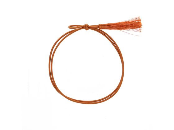 【お取り寄せ】カラーゴム 彩ゴム房 2重 片花結び 58cm 茶 50本 001510115 包装 包装紙 ラッピング