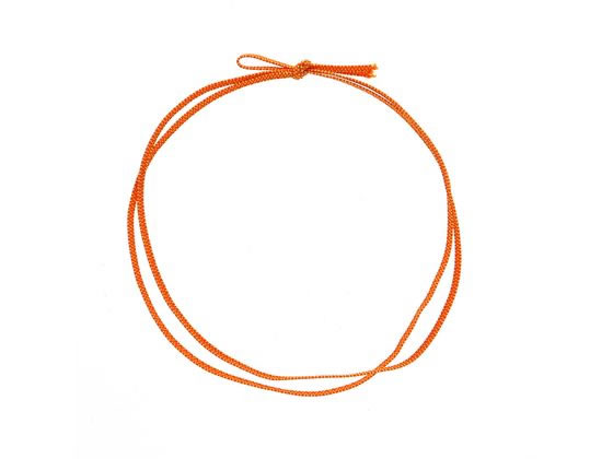 【お取り寄せ】カラーゴム 平彩ゴム 2重 片花結び 74cm オレンジ 50本 包装 包装紙 ラッピング