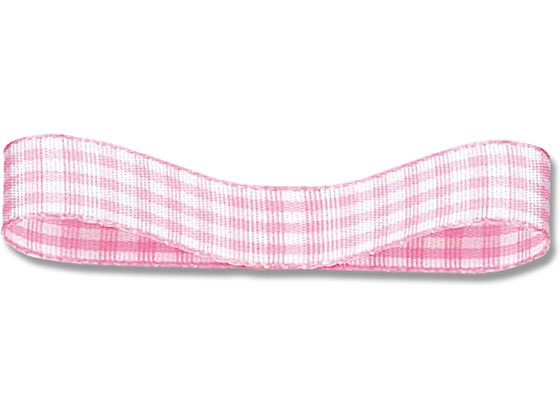 包装丝带 - 【お取り寄せ】ヘイコー ギンガムリボン 14×30 ピンク 1巻 001424701 リボン 包装紙 包装 ラッピング