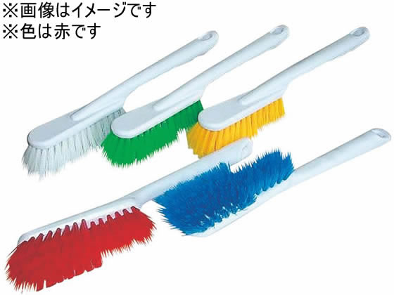 【お取り寄せ】マルテー東北石橋 厨房用ブラシロングハンドルR(赤) 380123 タワシ ブラシ 清掃 衛生 水..