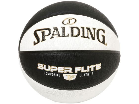 【お取り寄せ】スポルディング スーパーフライト 合成皮革 7号 黒×ホワイト 77-116J