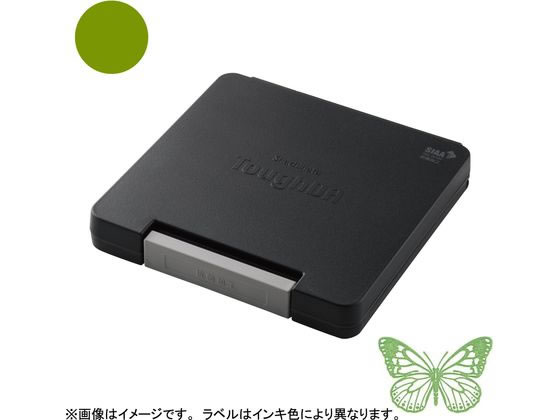 【お取り寄せ】シヤチハタ スタンプ台 タフダ いろもよう 松葉色 HTD-B-DYG