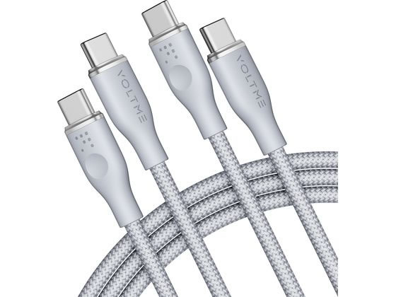 【お取り寄せ】VOLTME 充電ケーブル ラグシリーズ Eマーカー グレー C2173 USBケーブル C to ケーブル 電源タップ 配線パーツ 家電