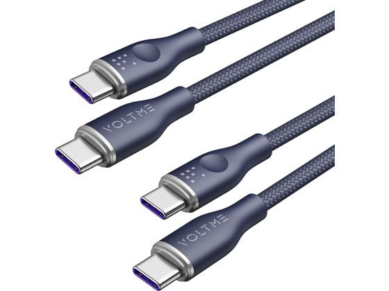 【お取り寄せ】VOLTME 充電ケーブル ラグシリーズ Eマーカー ブルー C2167 USBケーブル C to ケーブル 電源タップ 配線パーツ 家電