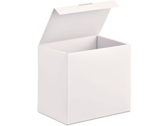 【お取り寄せ】プラス ito／oshi 組立式PPBOX CDサイズ オフホワイト ボックスファイル PP製 ボックス型ファイル