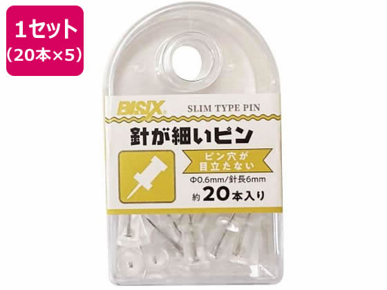 Drawing-Pins, Pins - 【お取り寄せ】ミツヤ 極細ピン 20本×5 BX1-GP20 画鋲 ピン フック 掲示物留め 吊下げ POP 掲示