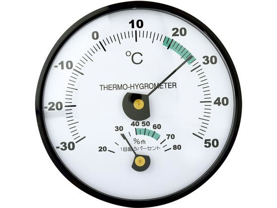 【お取り寄せ】高森コーキ Φ100温湿度計 -30〜50℃ ATH-2128 アナログ温度計 温度 湿度 計測器 計量器