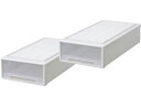 【お取り寄せ】天馬 Fits フィッツケース 74-39S ホワイトクリア 2個 110015804