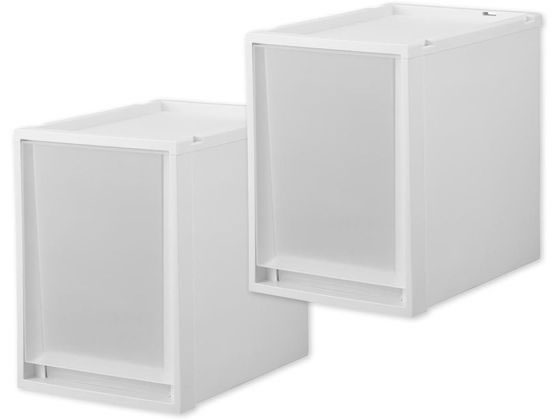 天馬 Fits フィッツケース マルチ 40-30L ホワイトクリア 2個 110015830 収納家具 インテリア 収納