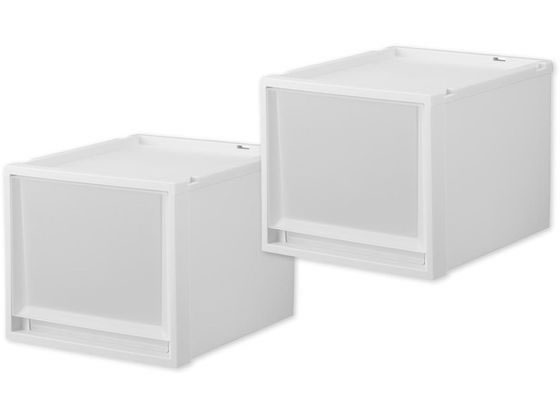 天馬 Fits フィッツケース マルチ 40-35M ホワイトクリア 2個 110015832 収納家具 インテリア 収納