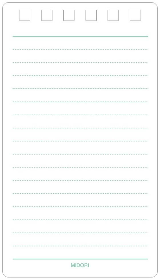 ミドリ ダイヤメモ S 5mm幅罫 赤 40枚 19001 リング綴じタイプメモ ふせん インデックス ノート