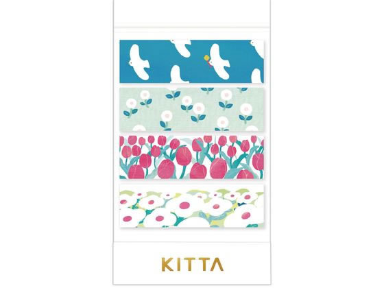 キングジム キッタ ジャバラ(フウケイ) KITZ001 デコレーション用マスキングテープ シールタイプ デコレーショングッズ