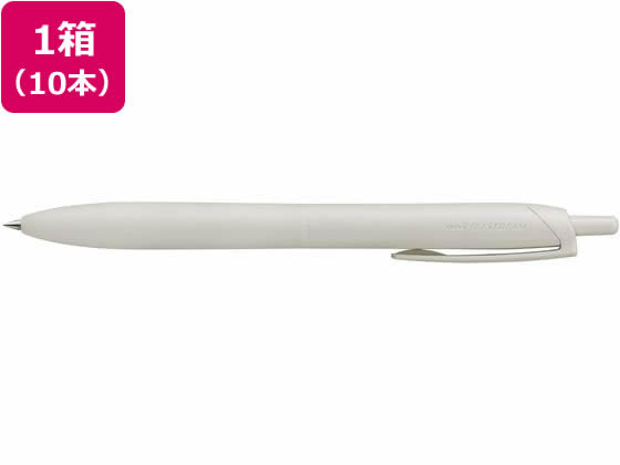 三菱鉛筆 ジェットストリームシングル ライトタッチインク 0.5 シェルホワイト10本 黒インク ジェットストリーム ボールペン