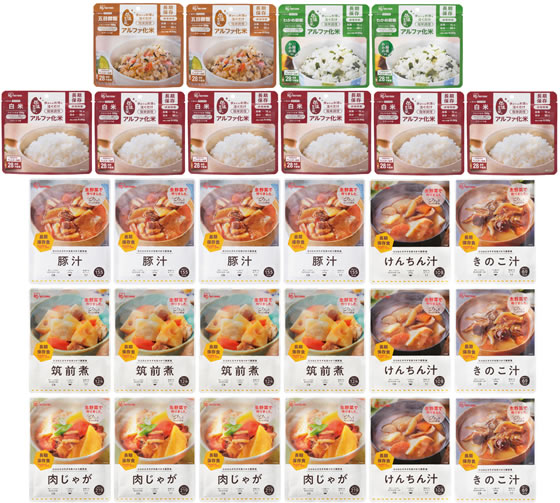 アイリスオーヤマ 防災食 3日分 ごはんとおかずセット 312077 jetprice-10691184 JET PRICE サンプル画像3