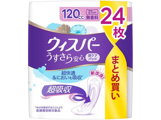 P&G ウィスパー うすさら安心 120cc 24枚 無香料