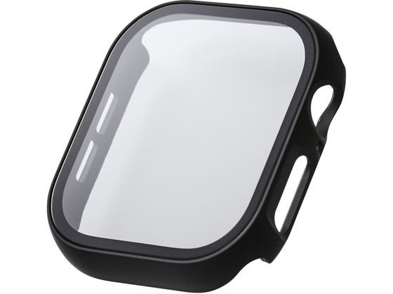 【お取り寄せ】エレコム アップルウォッチ 46mm フルカバー ゴリラ ブラック スマートウォッチ関連品 時計