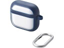 【お取り寄せ】エレコム AirPods 4 耐衝撃ケース ネイビー AVA-AP06TSLFCNV