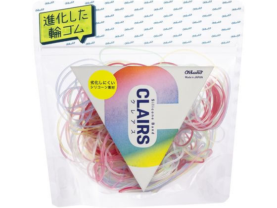 楽天JET PRICE【お取り寄せ】共和 オーバンド透明袋 クレアス ＃16 ミックス6色 50g GGS-N-30MX 輪ゴム 標準 切幅 ゴムバンド 結束 梱包