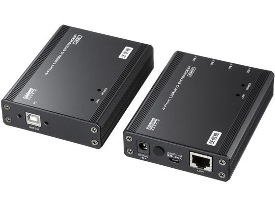 �ڤ����󤻡ۥ���掠�ץ饤 USB2.0�������ƥ����(100m��Ĺ��4�ݡ���) USB-EXSET4 �ѡ��� PC���յ��� �ѥ����� ����