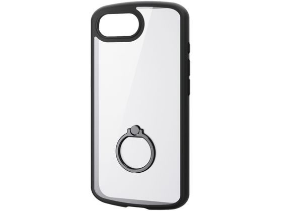 【お取り寄せ】エレコム iPhone16e耐衝撃ケース リング ブラック PM-A25STSLFCRBK スマートフォン用ケース カバー スマートフォン関連品 スマホ タブレット関連品