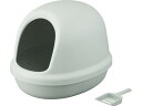 【お取り寄せ】アイリスオーヤマ 猫のトイレ フルカバー ミントグレー P-NE-500-F