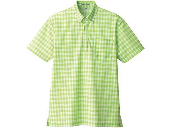 【お取り寄せ】ボンマックス チェックプリントポロシャツ グリーン 4L FB4523U-4 ポロシャツ 半袖 シャツ Tシャツ トレーナー ユニフォーム