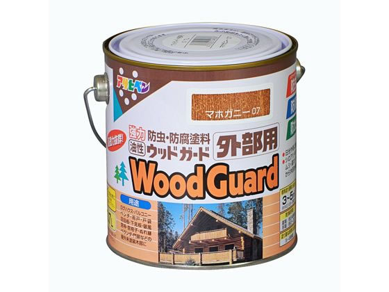【お取り寄せ】アサヒペン ウッドガード 外部用 0.7L マホガニー 07 塗料 塗装 養生 内装 土木 建築資材