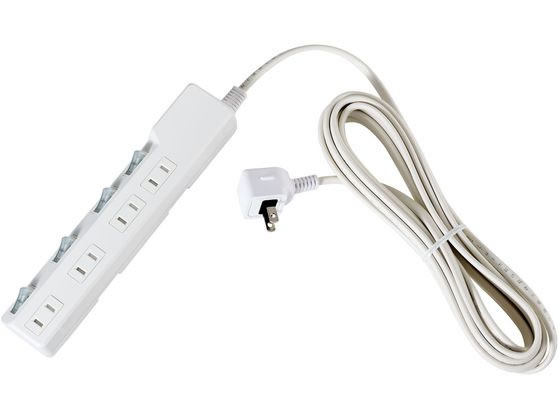 【商品説明】LEDランプ仕様　独立スイッチ雷から接続機器を守る耐雷サージ付プラグに雷ガード表示LED付AC差込口はホコリ・ゴミの侵入を防ぐ扉付熱や衝撃に強いPBT樹脂採用コードは、断線に強い保護被ふくACアダプター用差込口本体の向きによって、差込口の向きが選べる【仕様】●定格：AC125V　15A●合計1500Wまで●使用温度範囲：−10℃〜40℃●コード長：5m●口数：4個口●屋内専用●国内専用【備考】※メーカーの都合により、パッケージ・仕様等は予告なく変更になる場合がございます。【検索用キーワード】朝日電器　ELPA　あさひでんき　えるぱ　アサヒデンキ　エルパ　電源タップ　配線タップ　WLK−R45SW　WLKR45SW　2ピン　4個口　5m　ホワイト　タップ　スイッチ付き　スイッチ付　耐雷サージ付き　耐雷サージ　耐雷　スイッチ付電源タップ　スイッチ付き電源タップ　スイッチ　延長コード　スイッチ付き延長コード　スイッチ付延長コード　配線パーツ　OAタップ　X330RK雷から接続機器を守る耐雷サージ付