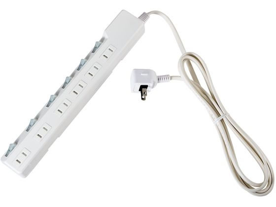 【お取り寄せ】朝日電器 スイッチ付 電源タップ 6個口 2m 耐雷 WLK-R62SW コード付き電源タップ2ピン 電源タップ OAタップ 配線パーツ 家電