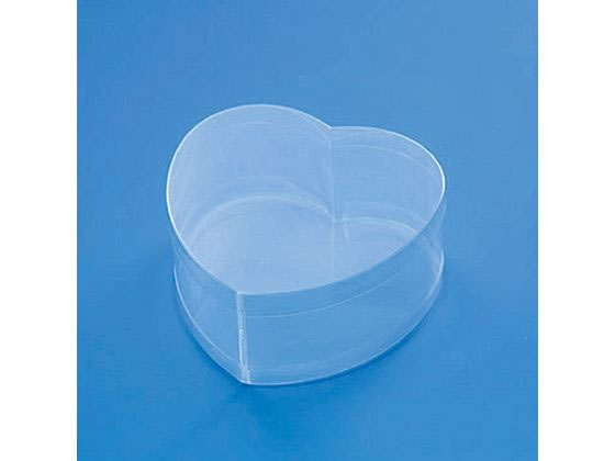 【お取り寄せ】ヘイコー PVC クリスタルボックス ハート 中 無地 10個 006828401 ギフトボックス 包装紙 包装 ラッピング