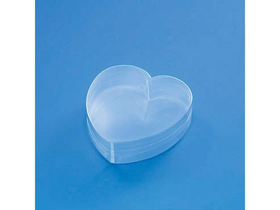 【お取り寄せ】ヘイコー PVC クリスタルボックス ハート 小浅 無地 10個 006853900 ギフトボックス 包装紙 包装 ラッピング