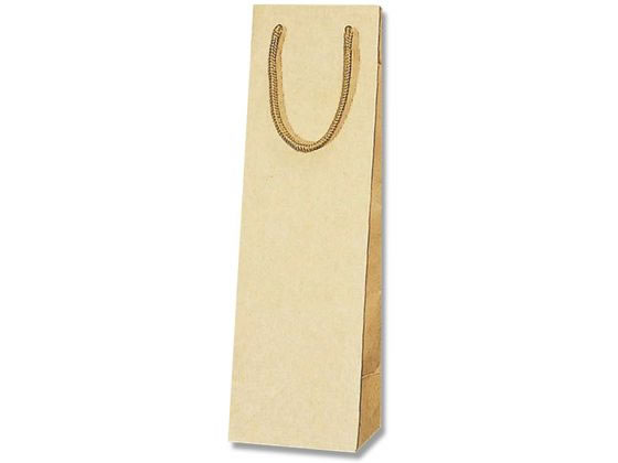 【お取り寄せ】ヘイコー 手提げ紙袋 Kバッグ ワイン1本 クラフトエンボス 10枚 紙手提袋 丸紐 手提袋 ..