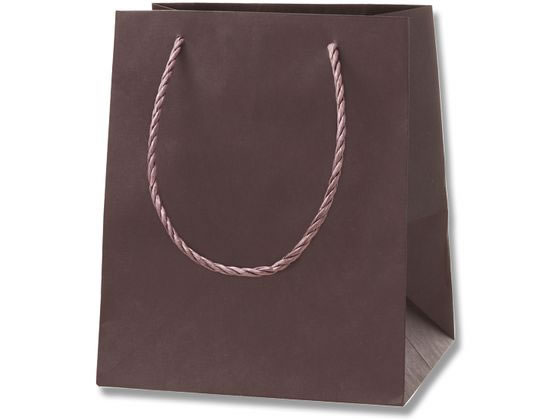 【お取り寄せ】ヘイコー 手提げ紙袋 カラーアレンジバッグ SS 焦茶 10枚