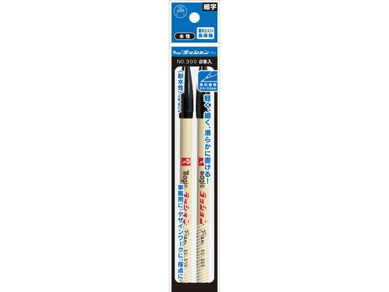 【お取り寄せ】寺西 水性ラッションペン 細字用 No.300 黒 2本 M300-2P(3.0)