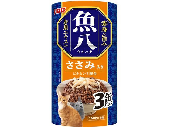 Natural - 【お取り寄せ】いなばペットフード 魚八 ささみ入り 160g×3缶 ウェットフード 猫 ペット キャットフード