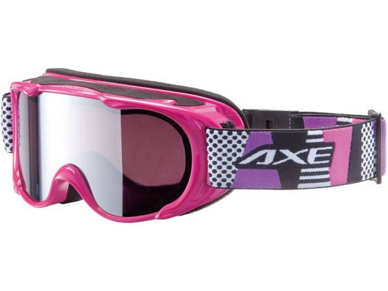 【お取り寄せ】アックス ジュニア スノーゴーグル UVカット AX270WMD-PK