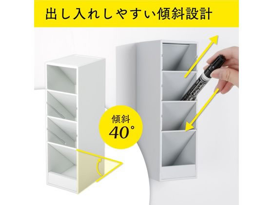 カール事務器 ツールスタンド・カスタム スリムサイズ ブラック TS-011-K ペン立て ペンスタンド ペンケース デスクトップ収納 デスク周り 文具