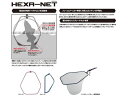 【お取り寄せ】メジャークラフト ヘキサネット4折 MCHN-4L BL ランディングネット 玉網 ネット 釣り具 アウトドア