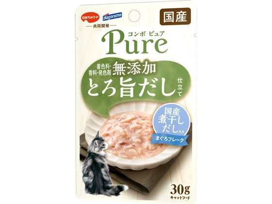 【お取り寄せ】日本ペットフード コンボ ピュア キャット パウチ まぐろ・国産煮干しだし入り 30g ウェットフード 猫 ペット キャットフード