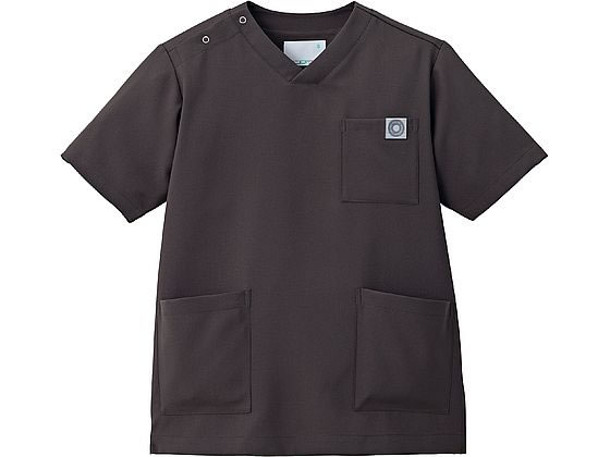 【お取り寄せ】住商モンブラン スクラブ 兼用 半袖 スモーキーブラック S MS005-93 スクラブ 医療服 ユニフォーム