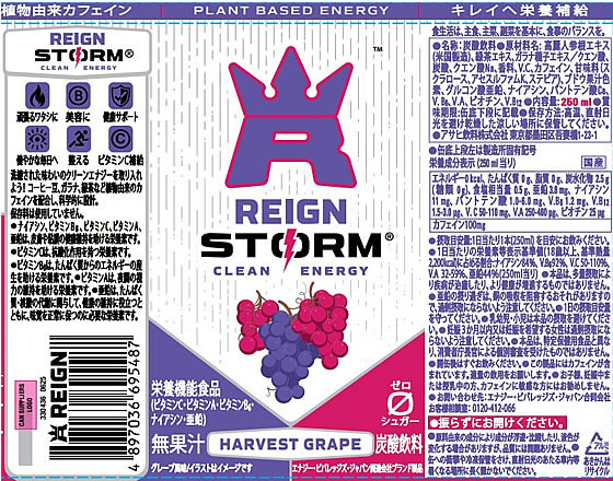 アサヒ飲料 レインストーム ハーベストグレープ 缶 250mL 30本 栄養ドリンク エナジードリンク 栄養補助食品 健康食品 jetprice-10711377 JET PRICE サンプル画像2