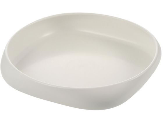 【お取り寄せ】リッチェル 使っていいね! すくいやすいお皿 ホワイト 自助具 食器 食事ケア 介護 衛生材料