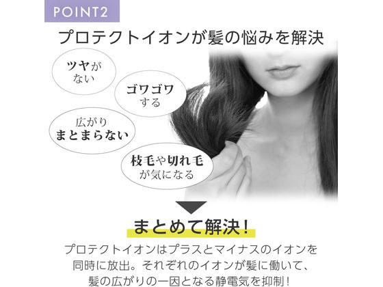 【お取り寄せ】テスコム ヘアドライヤー プロテクトイオン ハイパワー ホワイト TD...