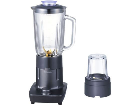 【お取り寄せ】テスコム ミキサー 電動 ガラス製 大容量 1000mL グレー TMX55A-H ジューサー ミキサー ..